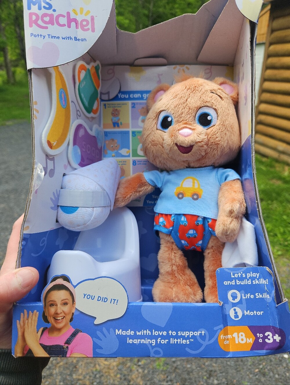 NEW Ms Rachel Potty Time With Bean Plush Set Bear W/ Accessories - Picture 1 of 6